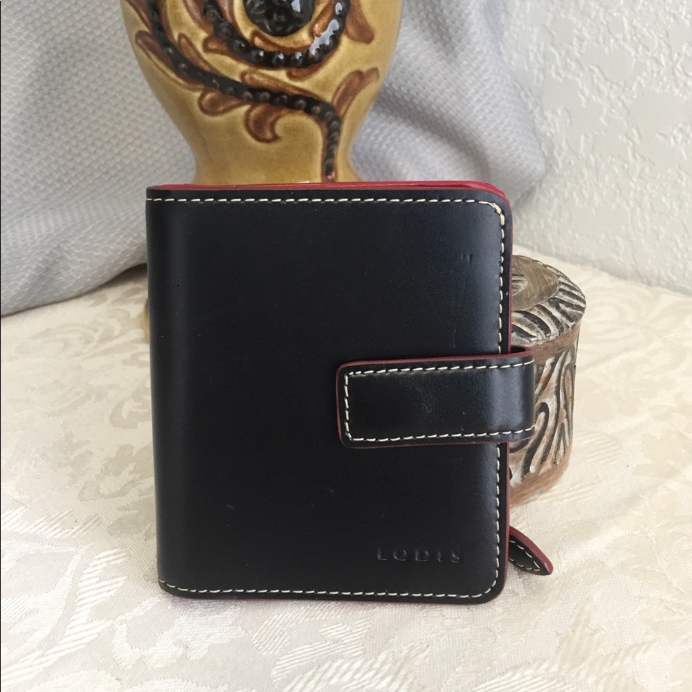 Lodis of Los Angeles Black Leather Wallet